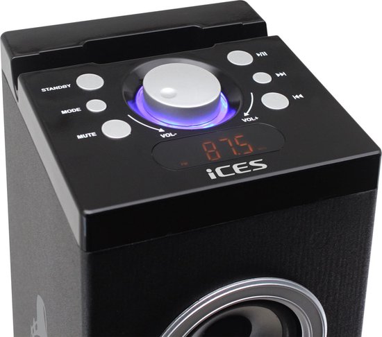 Ices IBT-6 NY Liberty - Bluetooth Speaker - USB en SD - LCD Scherm van Ices — afbeelding 2