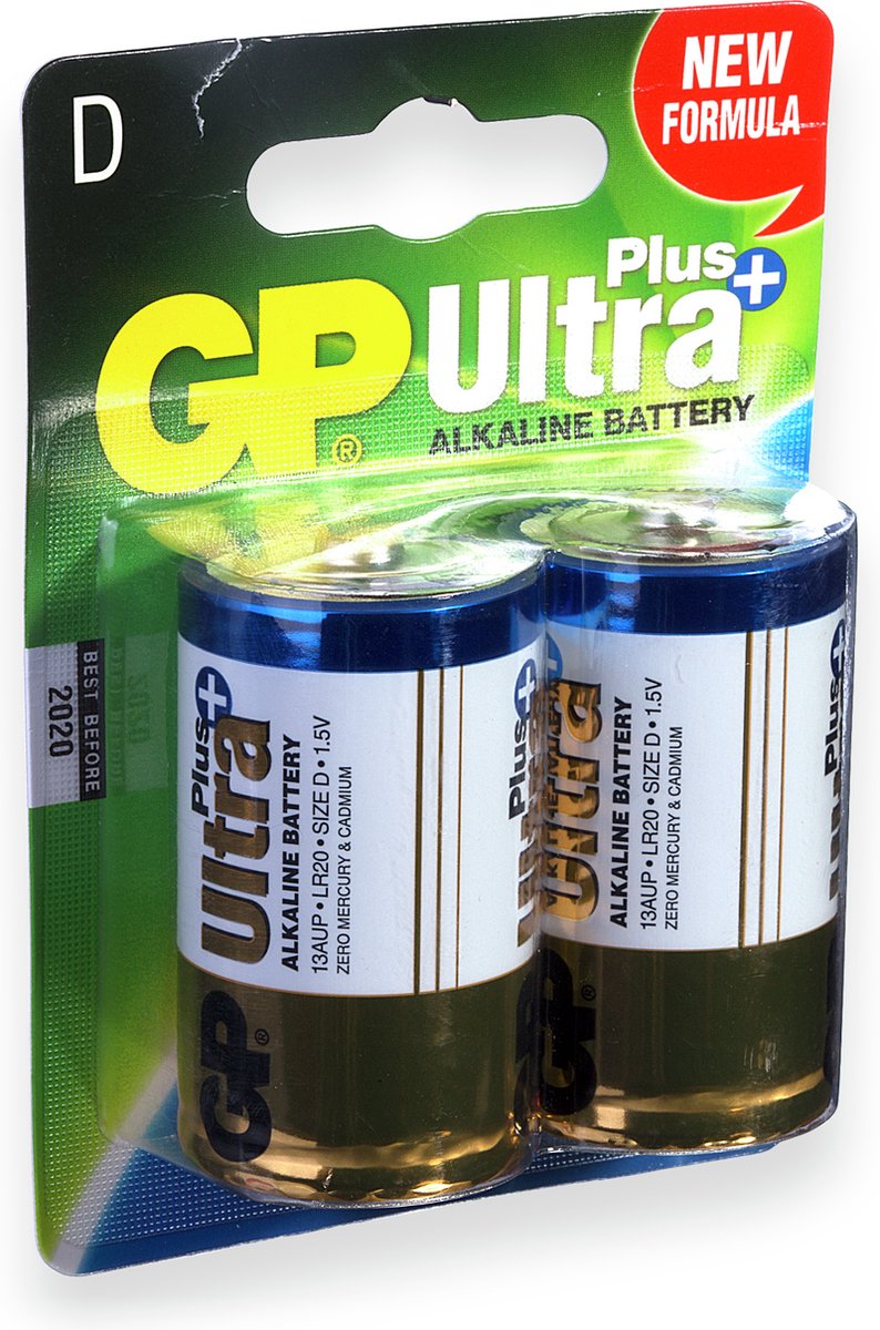 GP - Ultra Plus Batteries - D (151124)