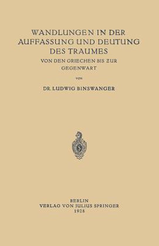Wandlungen in der Auffassung und Deutung des Traumes - cover