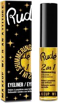Rude Cosmetics 2 in 1 Shimmering Eyeliner + Eyeshadow - Amber