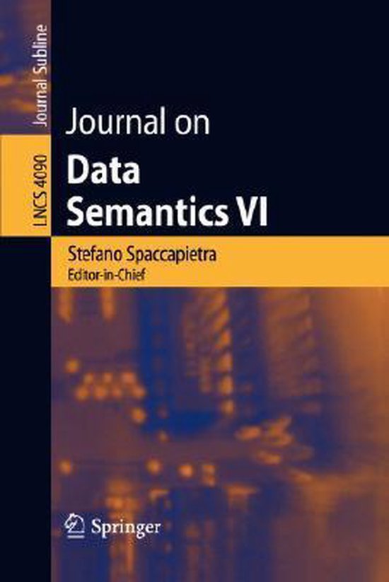Journal on Data Semantics VI - cover