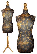 Golden Elite flower paspop met licht bruine sparkling driepoot 40/42