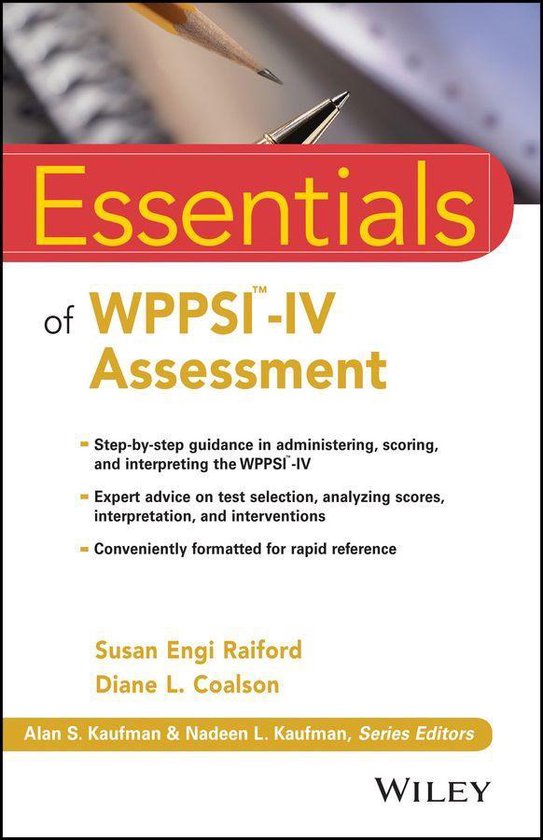 Essentials of Psychological Assessment - Essentials of WPPSI ... - cover