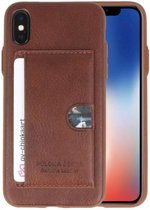 Hardcase Hoesje voor iPhone X Bruin