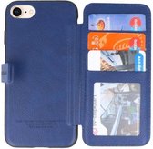 Back Cover Book Design Hoesje voor iPhone 8 Blauw