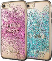 Étui Guess All I Do Is Shine Glitter - bleu - pour iPhone 7/8