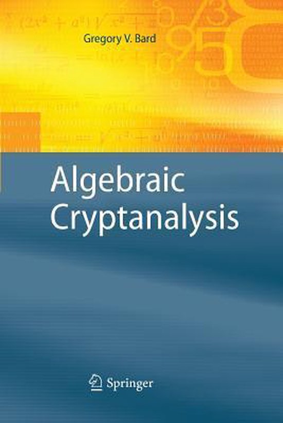 Algebraic Cryptanalysis - cover