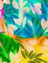 Composition Notebook College Ruled with Vibrant Watercolor Cover