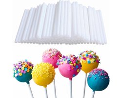100X Cakepop Stokjes Set -Pop Cake  Lolly Stokjes/ Lollipop Sticks - 70mm