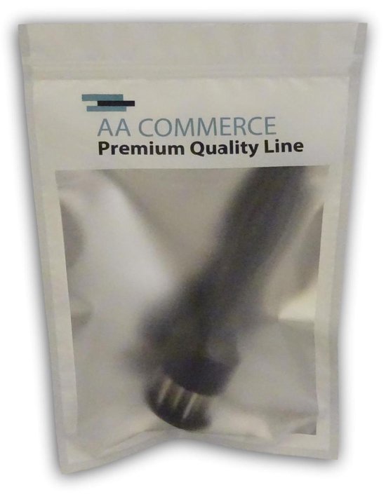 Emballage 'AA COMMERCE Premium Quality Line' avec un attendrisseur à viande à l'intérieur.