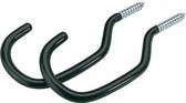 Ophangbeugels / Ophanghaken / Haken 2 Stuks 20 Cm Zwart