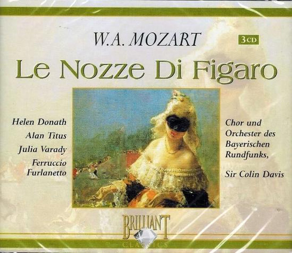 3-CD W.A. MOZART - LE NOZZE DI FIGARO - SIR COLIN DAVIS / DONATH / TITUS / VARADY