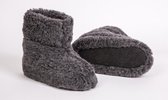Wollen sloffen grijs maat 40 100% wol