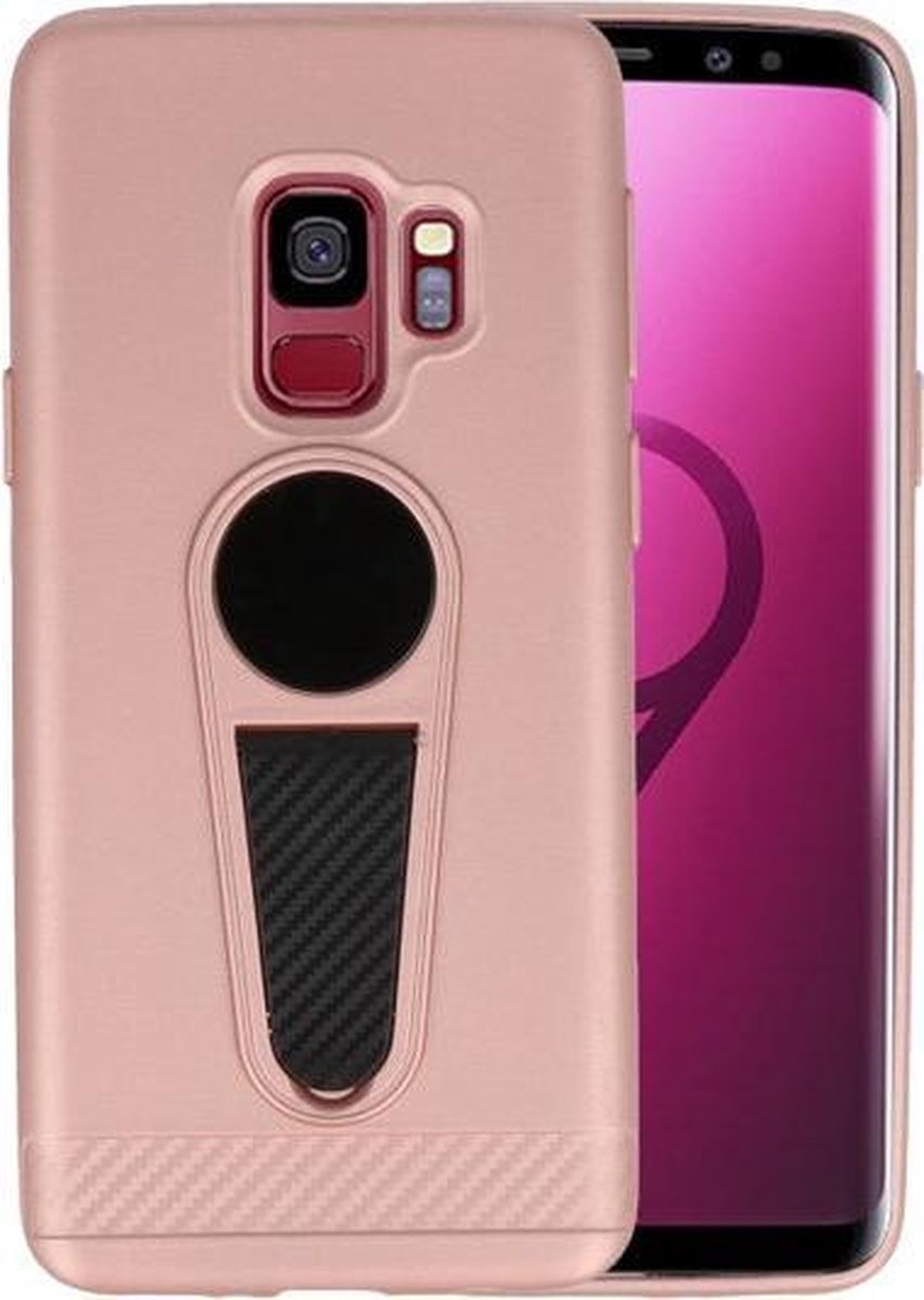 Roze Magneet Stand Case hoesje voor Samsung Galaxy S9