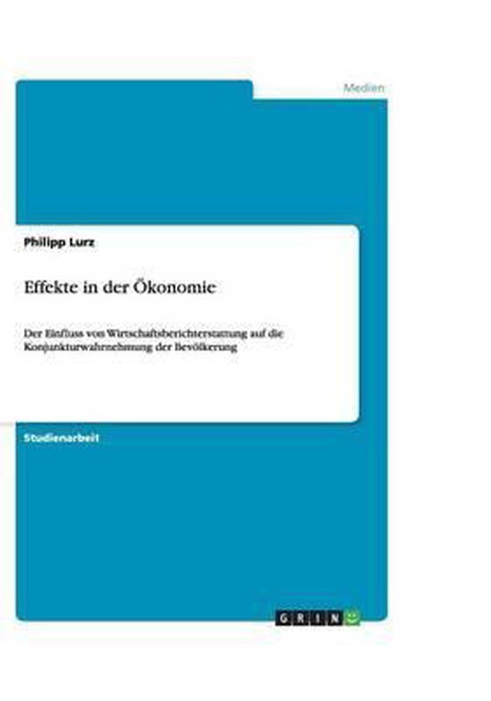 Effekte in der Ökonomie - cover