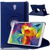 Samsung Galaxy Tab S 8.4 inch T700 Tablet Hoes Cover 360 graden draaibare Case Beschermhoes Donker Blauw