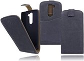 Devills LG G2 Mini Lederen Flip Case Hoesje Grey