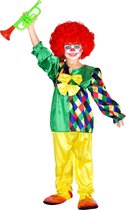 dressforfun - Meisjeskostuum Clowni Mimmi 128 (7-8y) - verkleedkleding kostuum halloween verkleden feestkleding carnavalskleding carnaval feestkledij partykleding - 300794