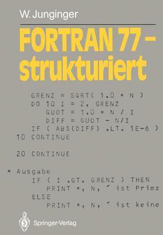 FORTRAN 77 - strukturiert - cover
