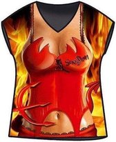 Benza T-Shirt - Sexy Devil - Sexy, Leuke, Grappige, Mooie - One size - Vrouw