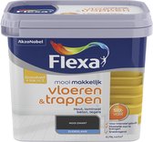 Flexa Mooi Makkelijk - Lak Vloeren en Trappen - Mooi Zwart - 750 ml