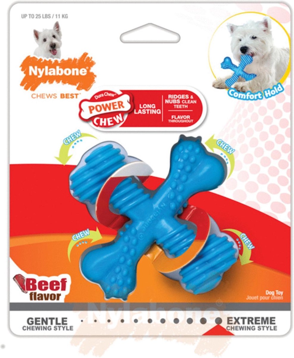 Nylabone Extreme Chew X Bone Rund - Honden Speelgoed - Small < 11kg - Nylabone