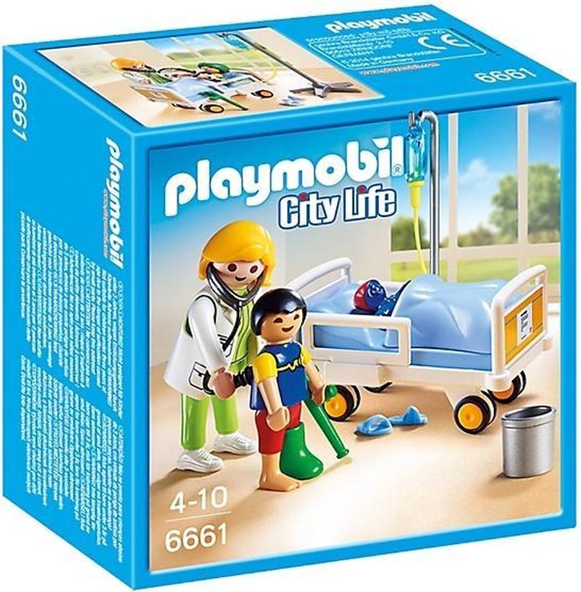PLAYMOBIL City Life Ziekenhuiskamer met arts - 6661 | bol.com