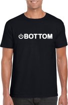 Gay shirt power bottom zwart heren XL