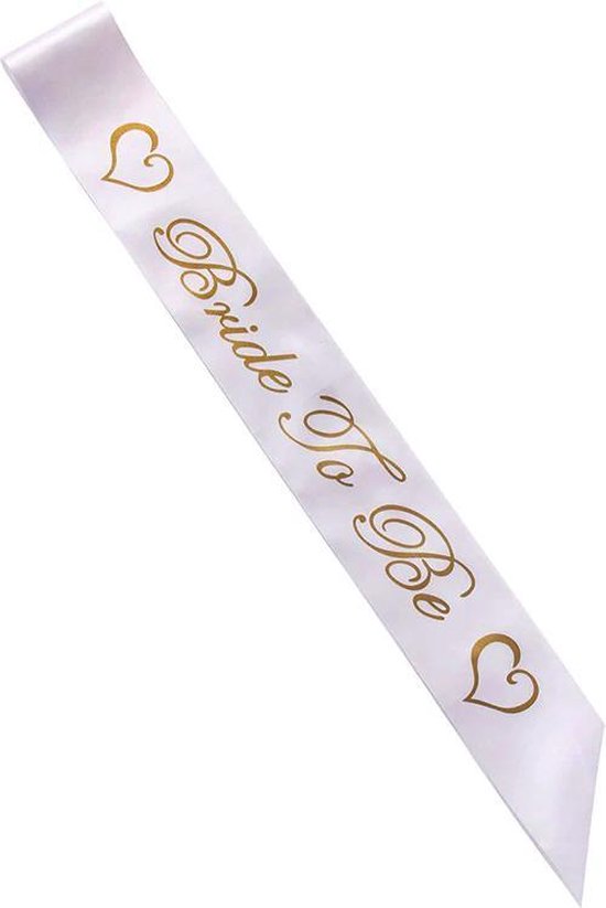 Witte Sluier En Tiara 23-delige Vrijgezellenfeest Set Bride To Be Wit Met Rosé Goud - Vrijgezellenfeest Bruidsriem Accessoires
