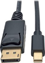 Tripp-Lite P583-010-BK Mini DisplayPort to DisplayPort 4K @60Hz Adapter Cable (M/M), 4096 x 2160 (4K x 2K), Black, 10 ft. TrippLite