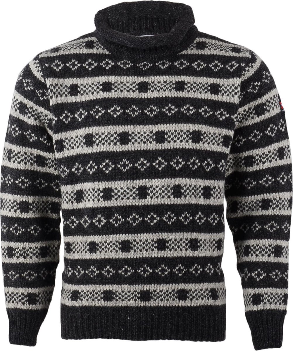 | Devold Trui Maat 52 Mannen antracietgrijs Devold Alnes Sweater with Roll Neck Wollen trui | Gratis