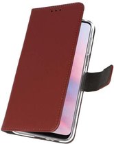 Booktype Telefoonhoesjes - Bookcase Hoesje - Wallet Case -  Geschikt voor Huawei Y9 2019 - Bruin
