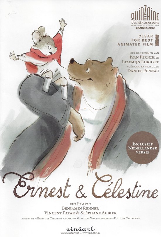 Cover van de film 'Ernest & Celestine'