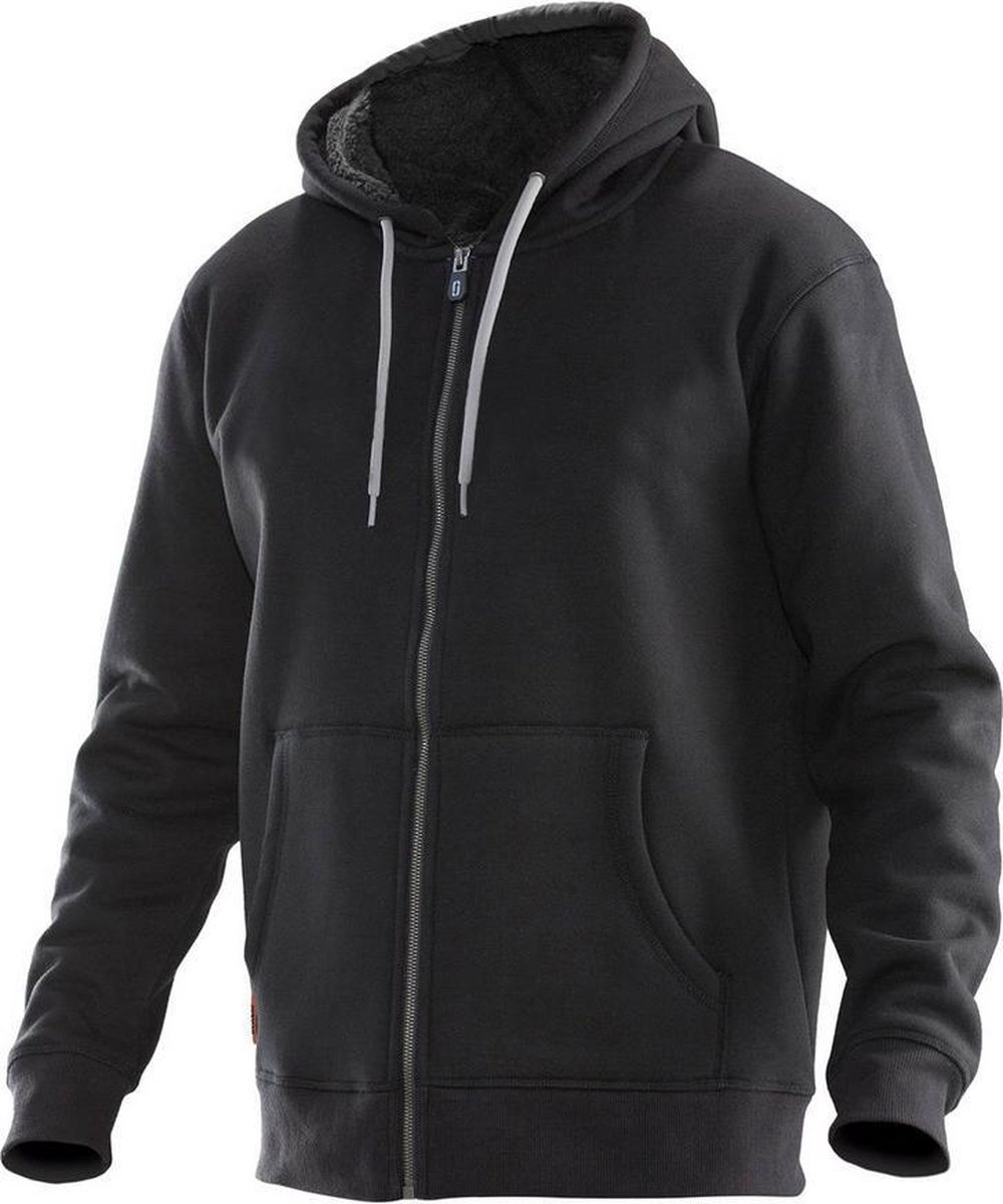 Jobman 5155 Vintage Hoodie Lined 65515538 - Zwart/Donkergrijs - XXL