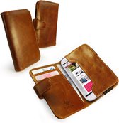 Tuff-Luv Vintage Leren portemonnee case Samsung Galaxy S3/4 bruin