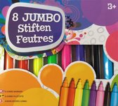 Grafix Jumbo viltstiften - 8 Stuks