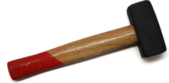 Moker/vuisthamer 0,9kg houten steel / sloophamer | bol.com