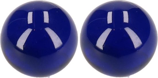 Knikker donkerblauw 6 cm - bonk 2 stuks - Glazen knikkers buitenspeelgoed  voor kinderen | bol.com