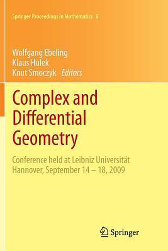 Complex and Differential Geometry 9783642269004 Boeken