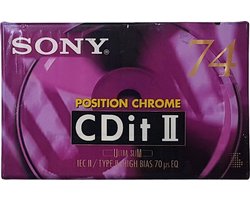 Sony CDit II - Chrome 74 - Cassettebandje