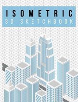 Isometric Graph Paper Notebook - 3D Sketchbook - Skyline Design