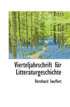 Vierteljahrschrift Fur Litteraturgeschichte