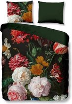 Snoozing Roses - Housse de couette - Double - 200x200 / 220 cm + 2 taies d'oreiller 60x70 cm - Multicolore
