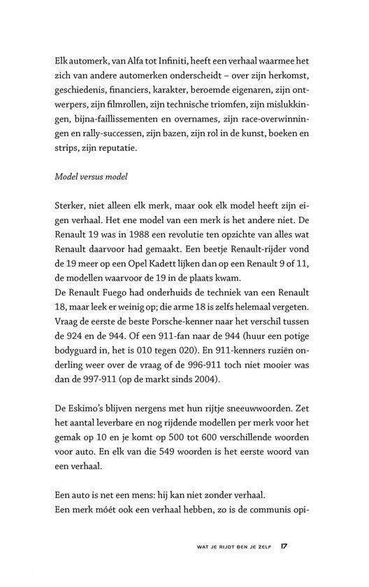 Wat je rijdt ben je zelf