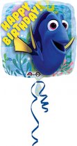 Finding Dory Helium Ballon Happy Birthday 45cm leeg