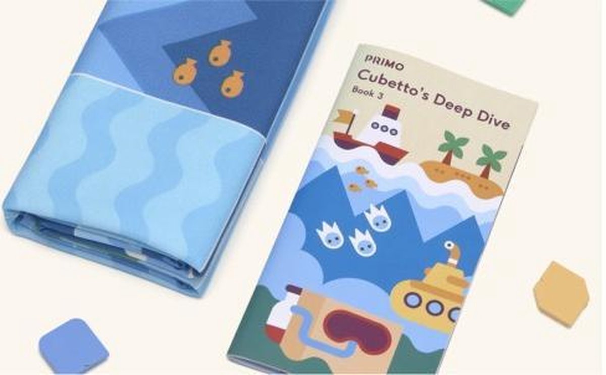 Primo Toys – Adventure Pack Ocean Pour Cubetto – Tapis Illustré + Livre D’Histoire – Apprendre à Coder Dès 3 Ans