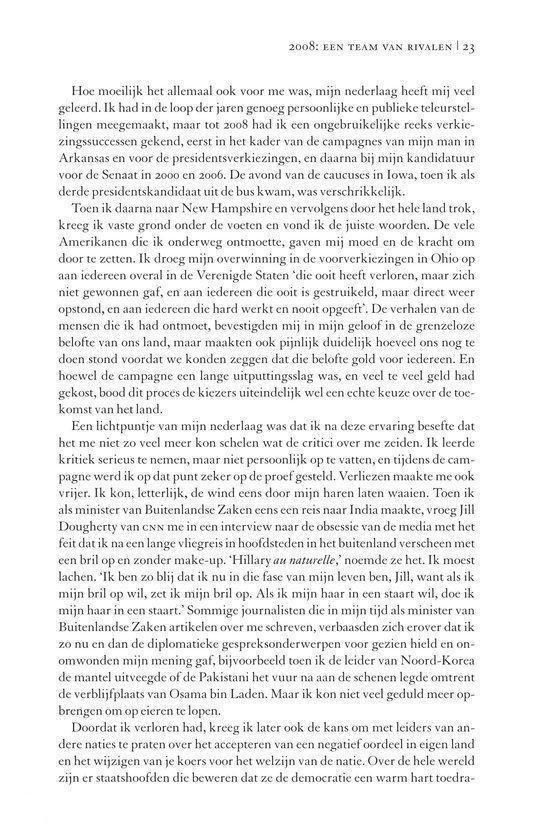 Een pagina uit een boek met Nederlandse tekst, inclusief de titel '2008: EEN TEAM VAN RIVALEN'.