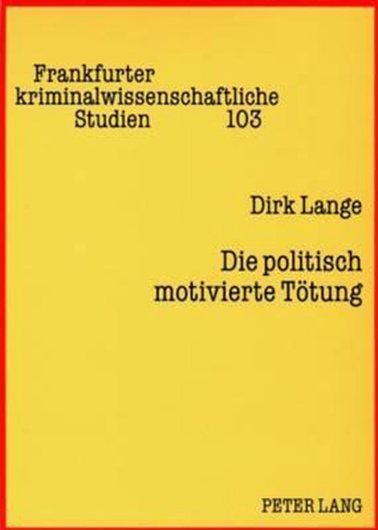 Die politisch motivierte Tötung - cover