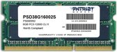 Patriot Signature 8GB DDR3 1600 MHz Arbeitsspeicher SODIMM Module (8 GB, 1 x 8 GB, DDR4, 2133 MHz, 204 - pin SODIMM) PSD38G16002S