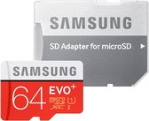 Samsung Evo+ 64GB Micro SDXC class 10 - met adapter